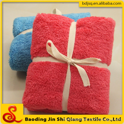 Microfiber Coral Fleece Towel Bathroom Towel Set Made In China